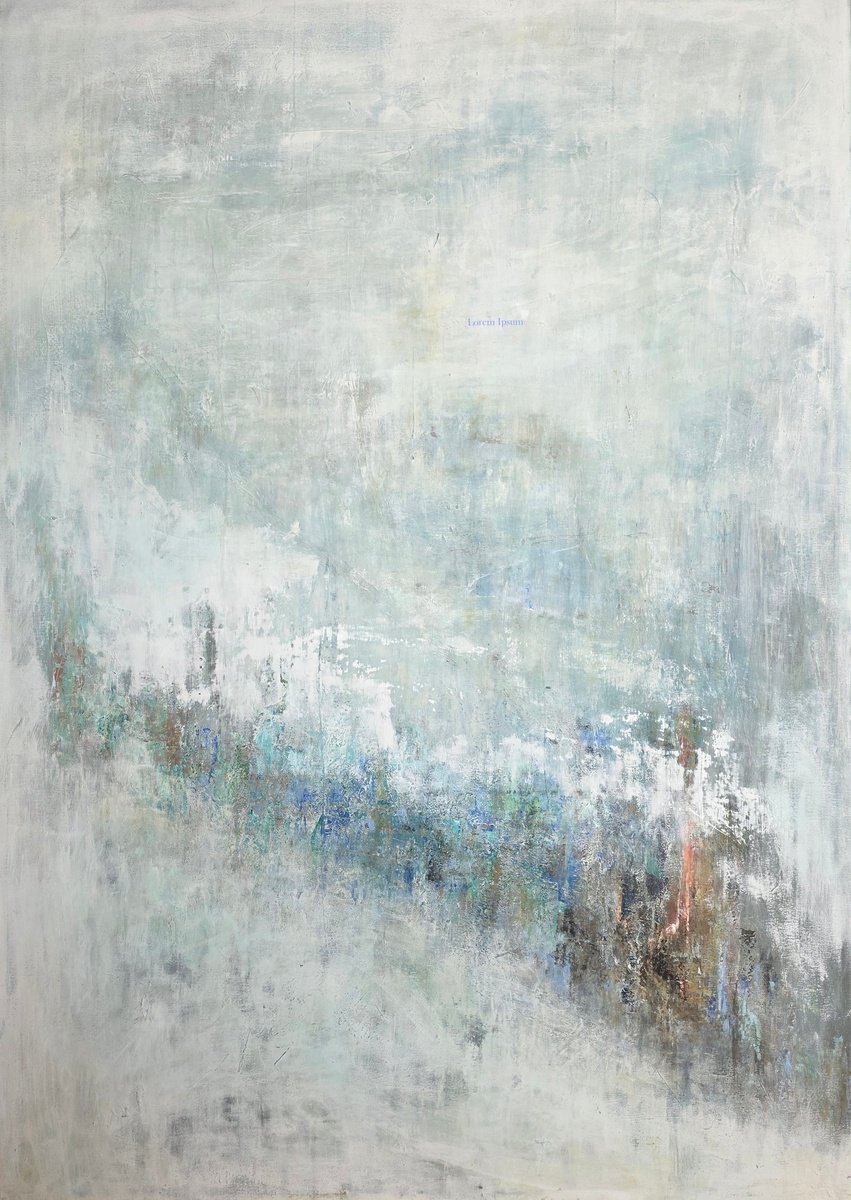 Organic Abstract Acrylic Painting By Doris Duschelbauer, 45 X 64, Live The Moment, Original Artwork