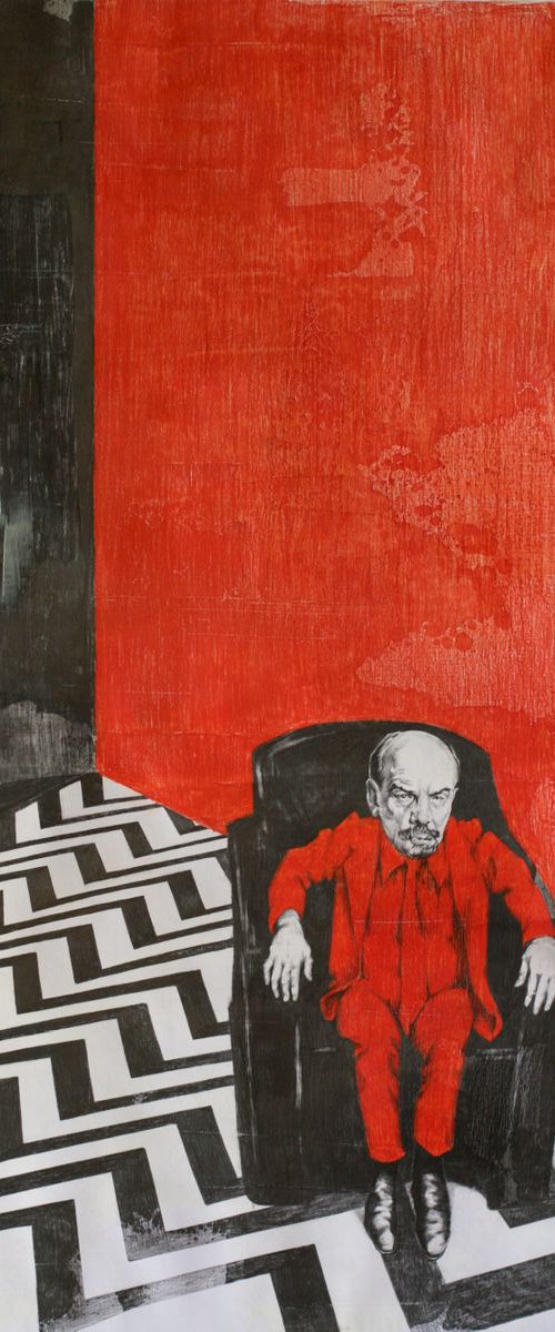 Lenin in der Hüte by Marina Skepner