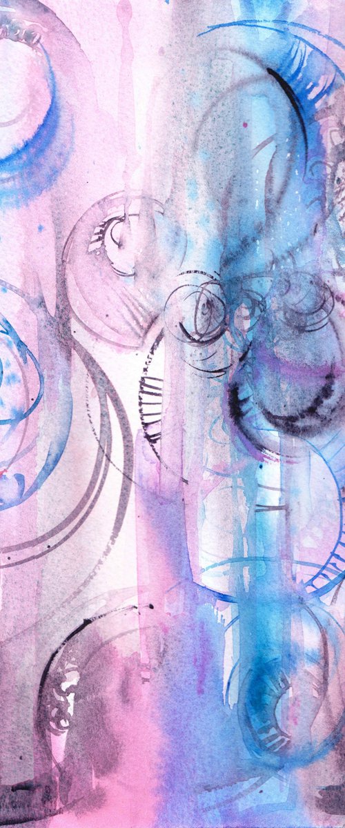 Abstract swirls by Anjana Cawdell