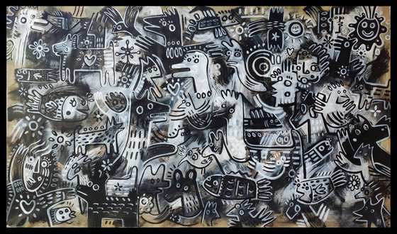 ZOO PARTY OF LIBERATION ___ 120x210cm