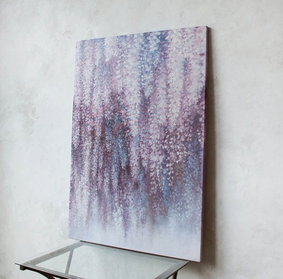 "Purple wisteria" Purple flowers wall art