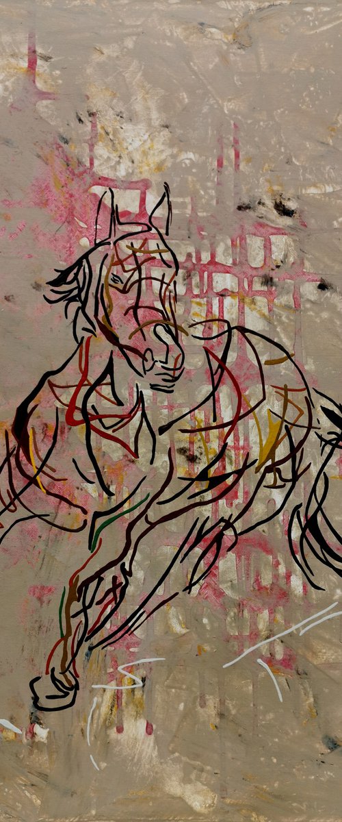 I 107 - Galloping horse by Uli Lächelt