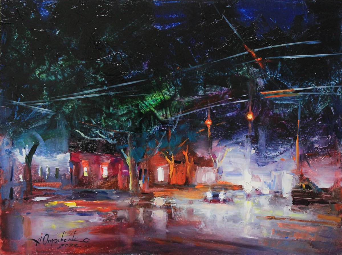 Reflected Night By Alisa Onipchenko-Cherniakovska, 16 X 12, Artwork For Sale On Artfinder