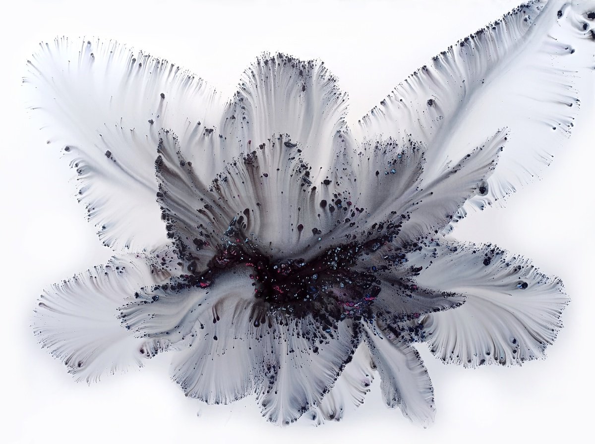 Abstract Acrylic Painting By Muriel Napoli, 79 X 55", Nature 312, Original Artwork