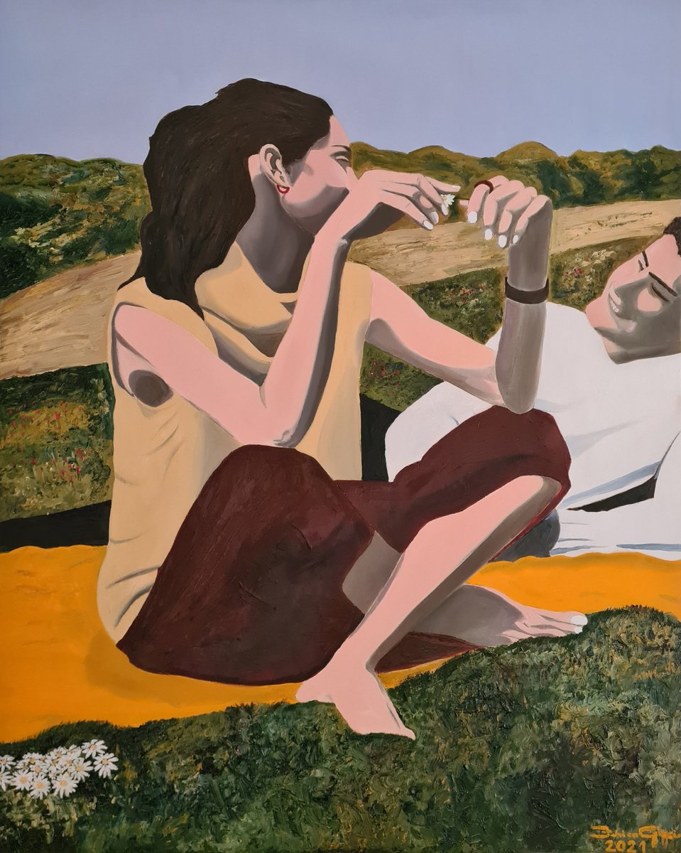 Photorealistic Portrait Oil Painting By Federico Grazzini, 31 X 39, Joy, Original Artwork