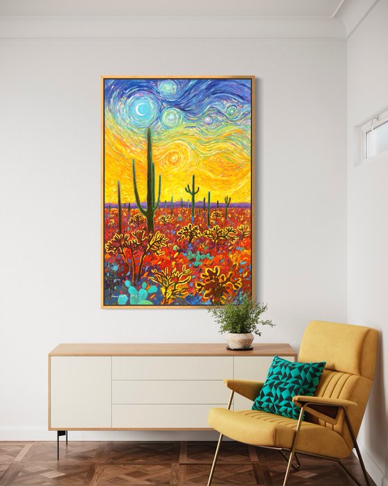 Calm in desert