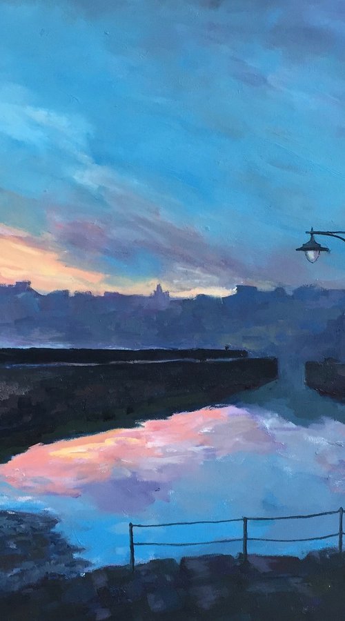 'Crail Harbour, Fife, Evening' by Stephen Howard Harrison