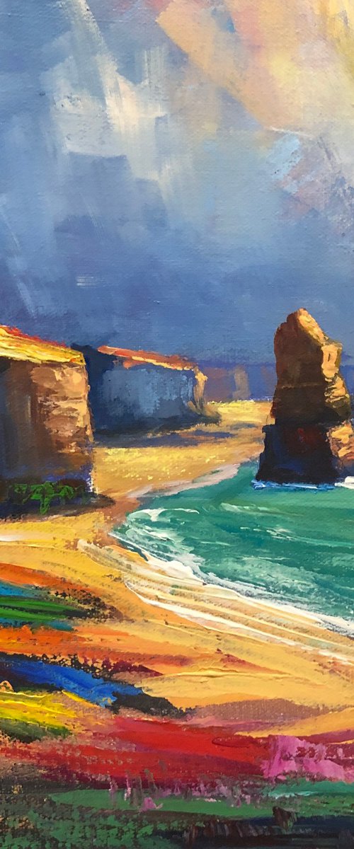 The Great Ocean Road - Abstraction by Christopher Vidal