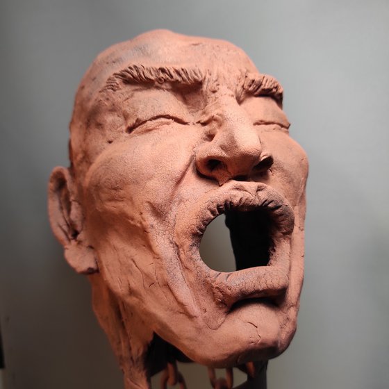 "Voiceless " Unique sculpture