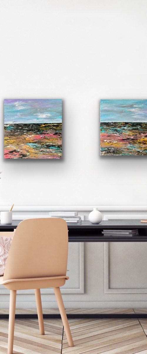 Landscape of Summer - Diptych by Pooja Verma