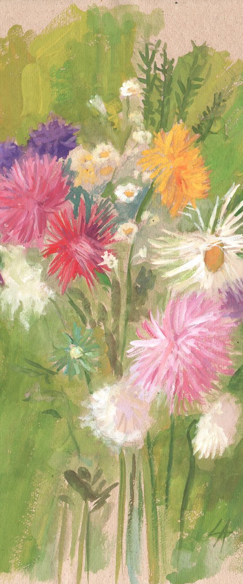 Asters by Elena Lykhodid