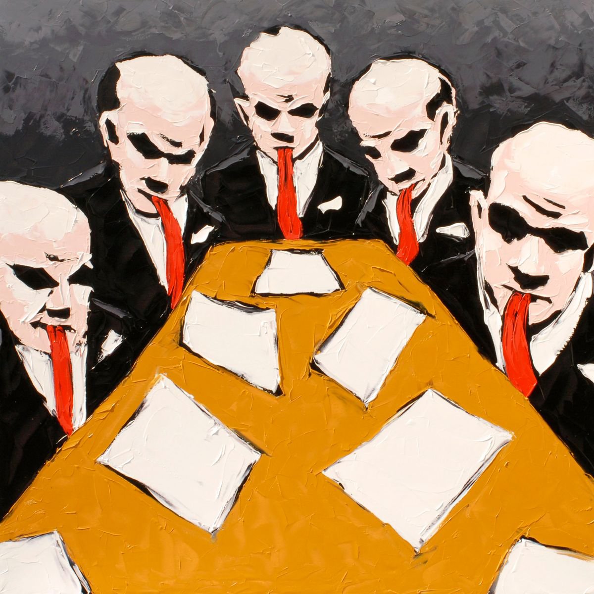 Tongue-Tied By Bill Stone, 48 X 48, Artwork For Sale On Artfinder