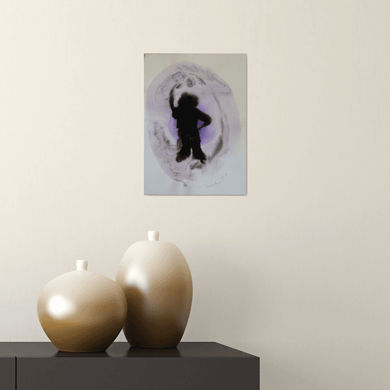 Purple study 5, 21x29 cm