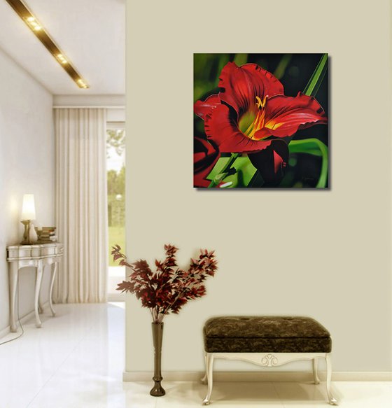 Lilium, Flower painting