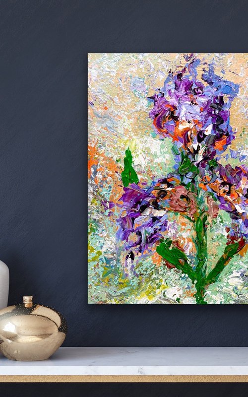Symphony of Iris flower - Blue Iris by Pooja Verma