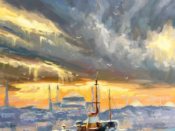 "Evening Sea Sunset"