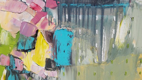 Flowers by the water.