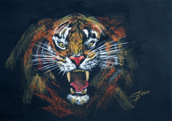 Tiger III /  ORIGINAL PAINTING