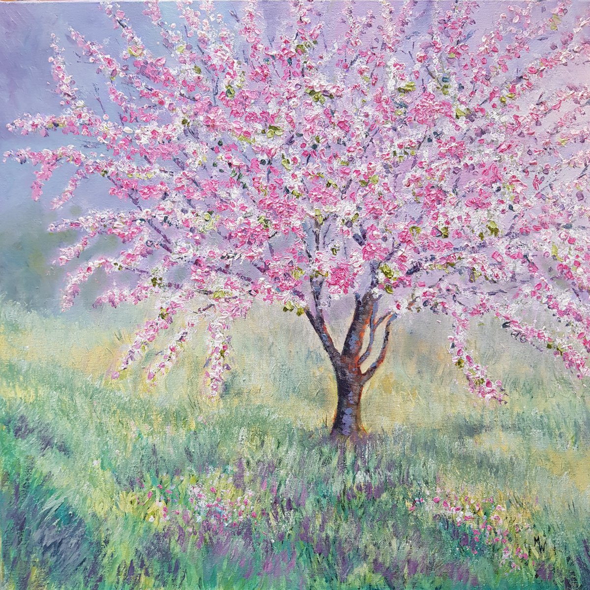 Spring Cherry Blossom ( Spring Tree blossom painting) by Michele Wallington