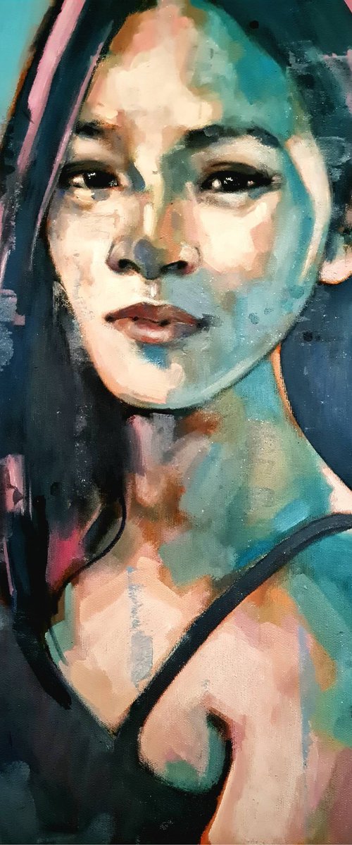 portrait in blue  11-13-25 by Thomas Donaldson