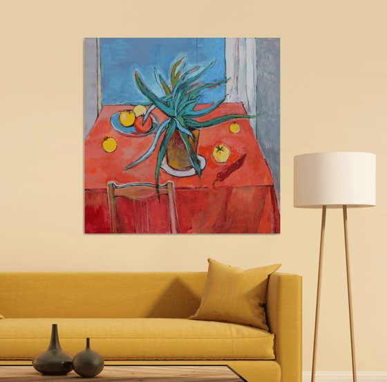 Aloe Vera and Yellow Tomatoes