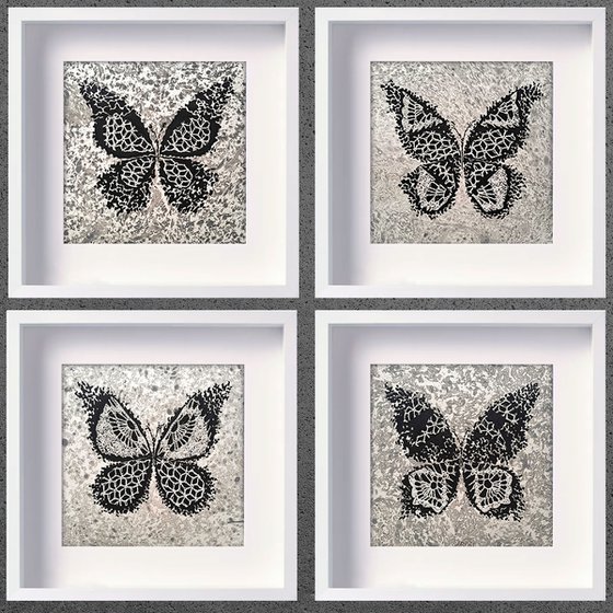 Set of 4 «LacyButterflies»