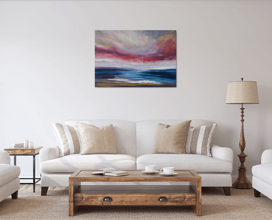 "Catharsis" - Cornish Seascape, Art, Skyscape