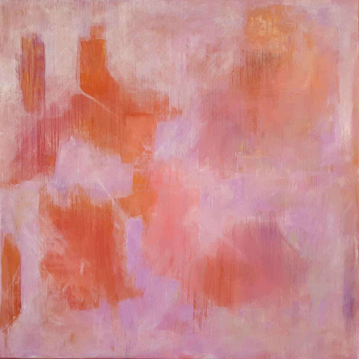 Abstract Acrylic Painting By Ivana Olbricht, 39 X 39, Discover The Ture You, Original Artwork