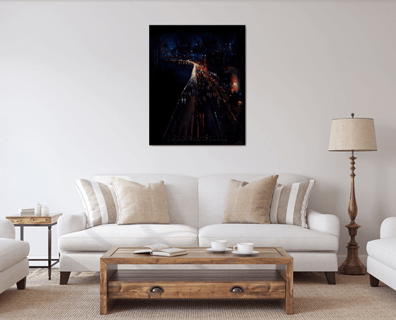 Manhattan Bridge New York City painting