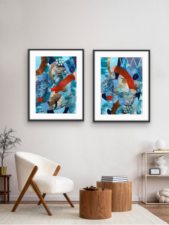 Between Earth and Water (Diptych)