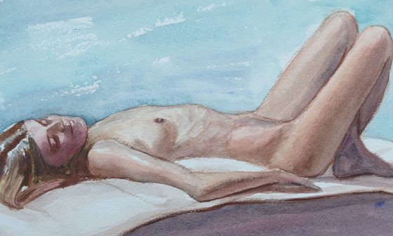 Reclining female nude