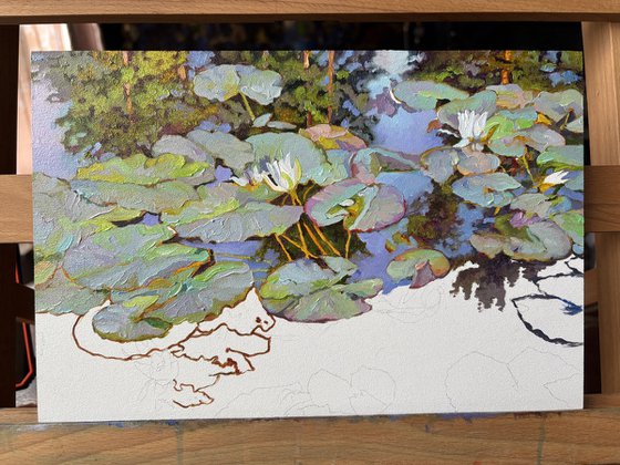 Summer pond.