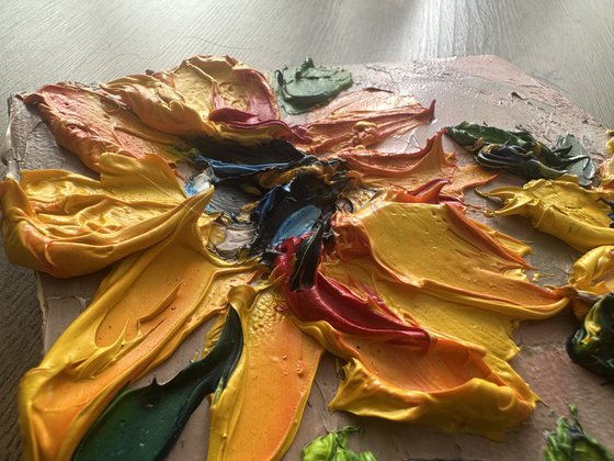 Sunflowers Deep impasto