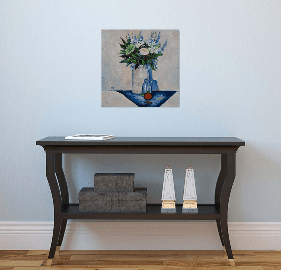 Milky Blue Still Life