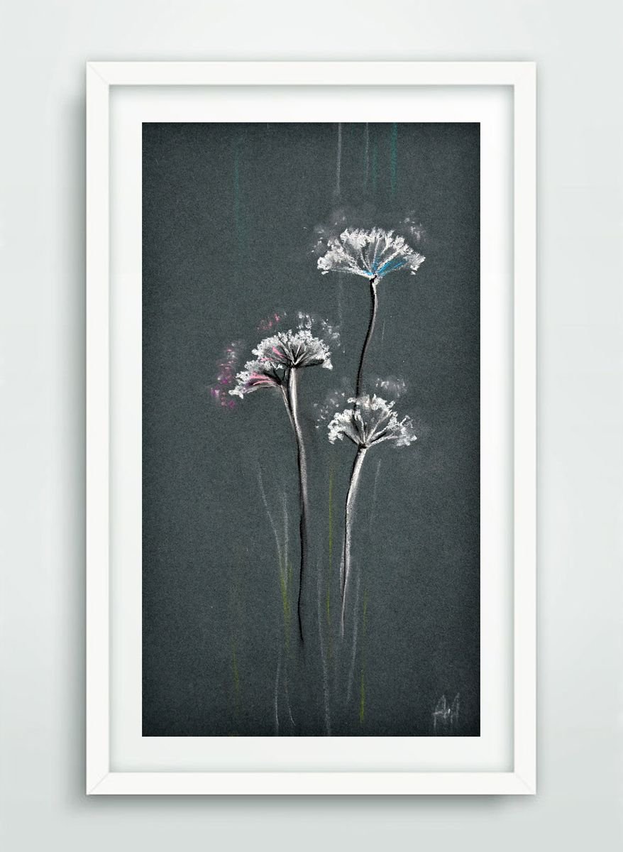 Three flowers by Anna Aboskalova