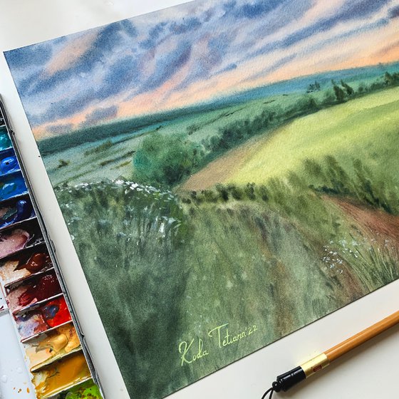 Watercolor landscape