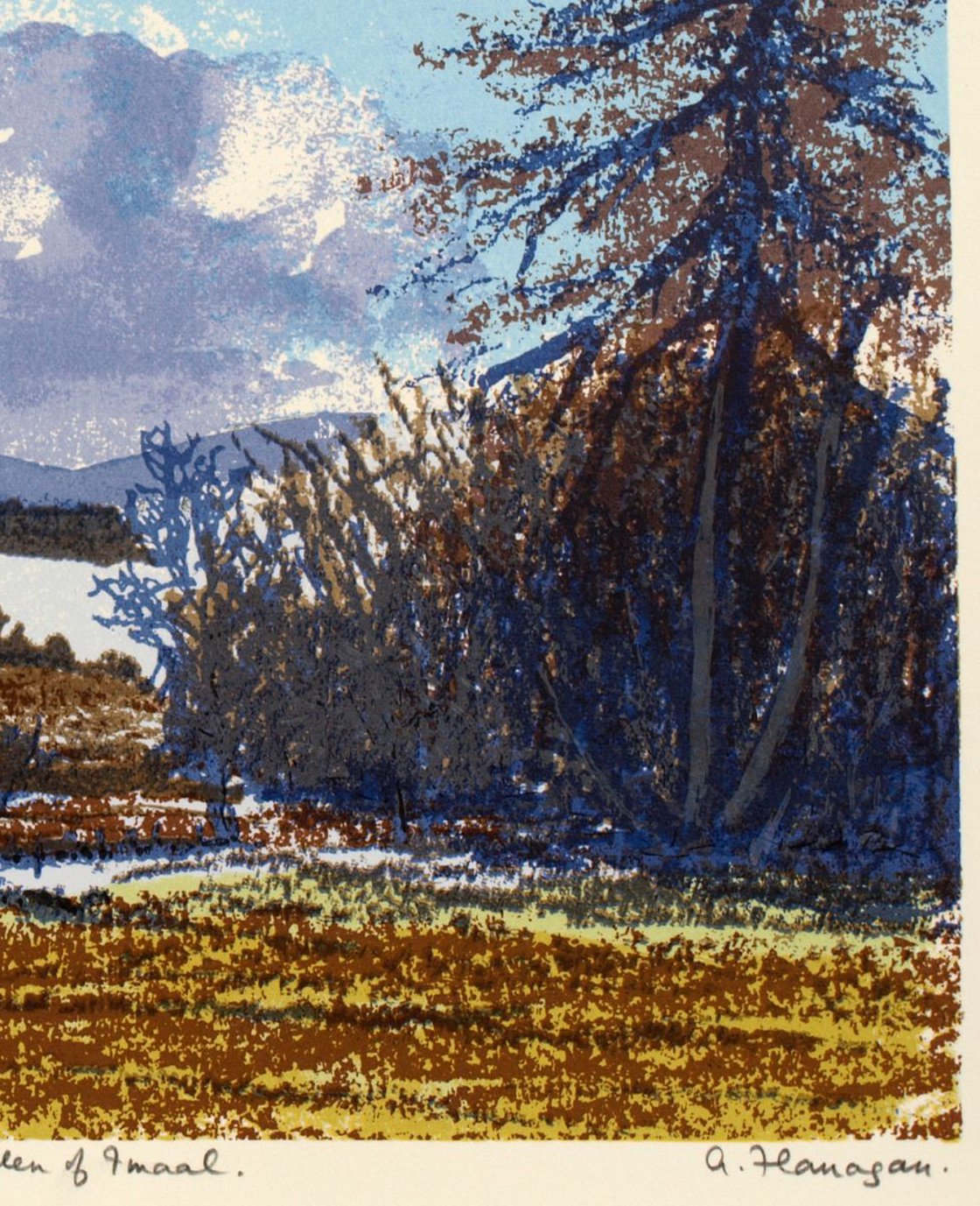 Frosty Morning, Glen of Imaal Screenprint by Aidan Flanagan Irish ...