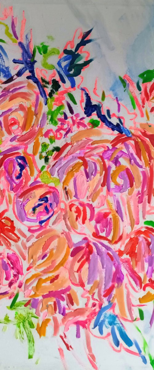 Girl with Peaches by Klim