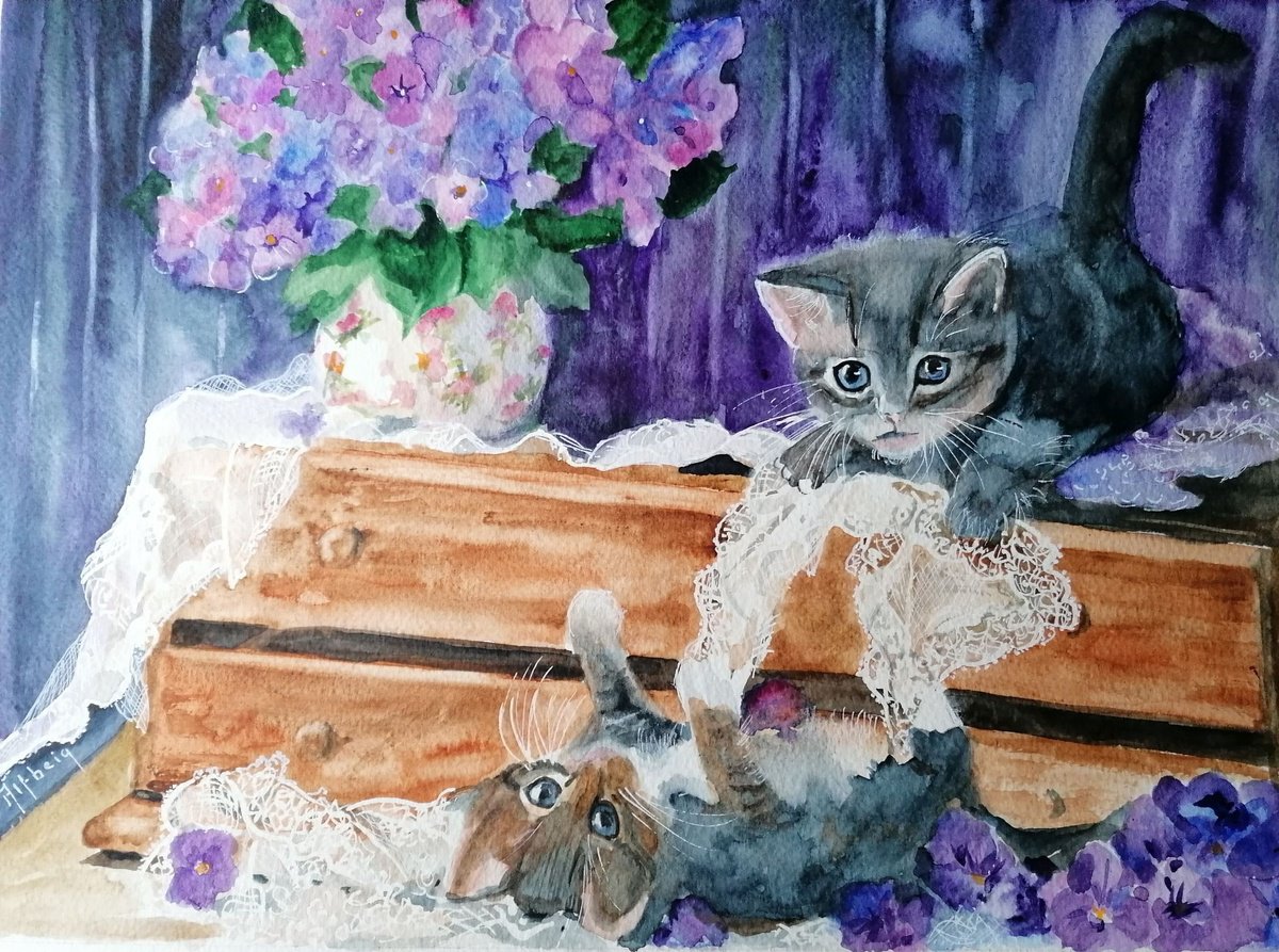 Les chatons by Martine Vinsot