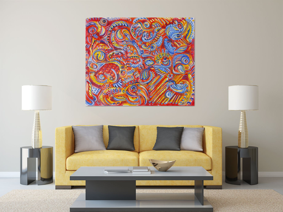 ABSTRACT PARTY 130x160cm