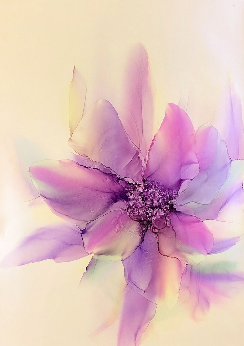Purple ephemeric Flower by Oleg Yurov