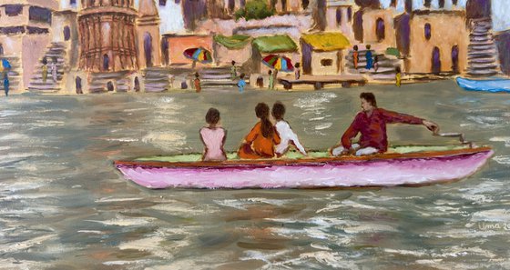 Benaras - Temples at Manikarnika Ghat