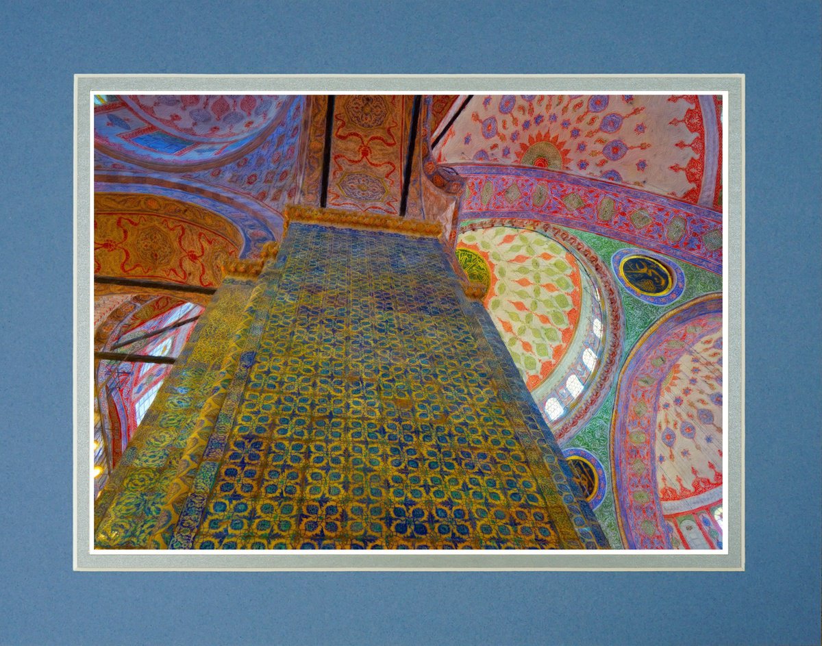Impressionistic Cityscapes Photograph By Robin Clarke, 14 X 11", New Mosque Istanbul., Original Artwork