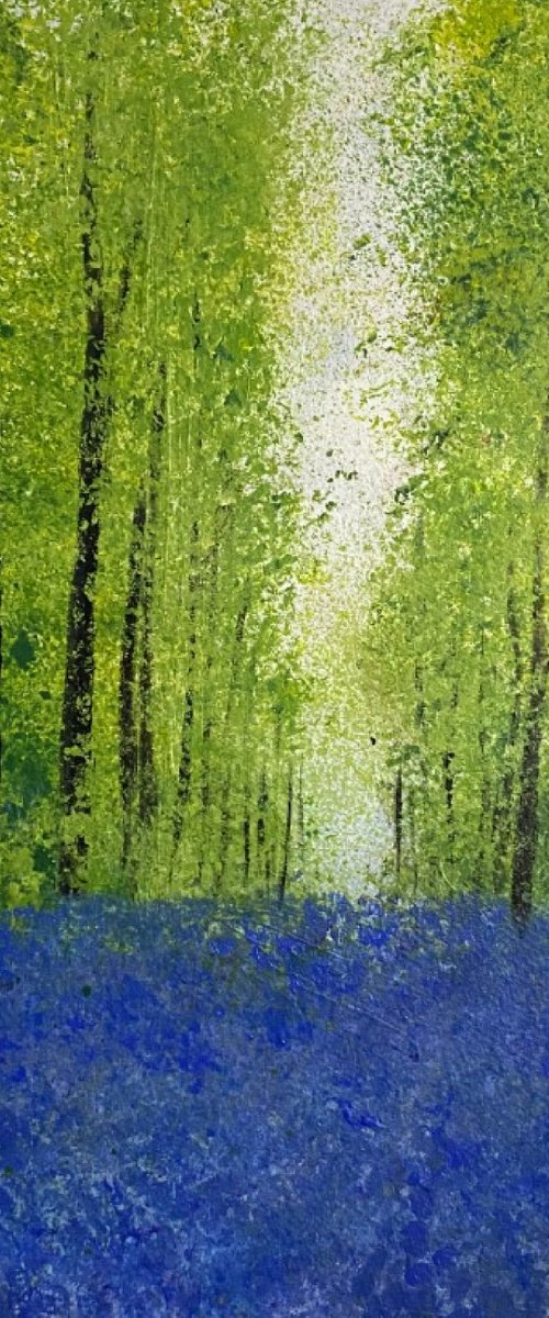 Hampshire Woods and Bluebells by Jan Rippingham