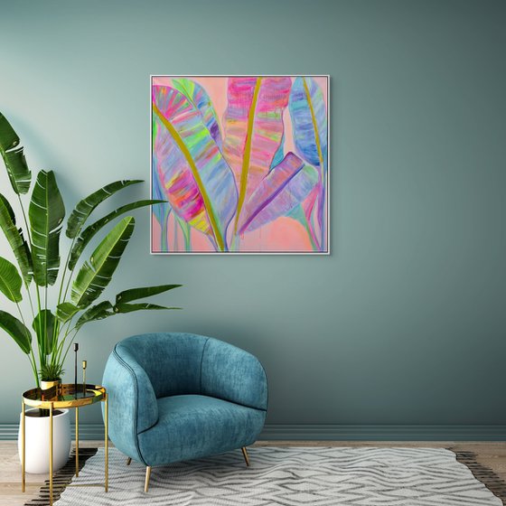 'Rainbow Banana Leaves II'