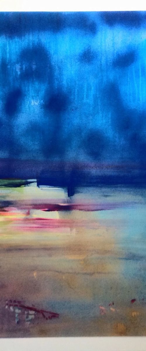 Seascape abstract  by Linda Collins Lamb