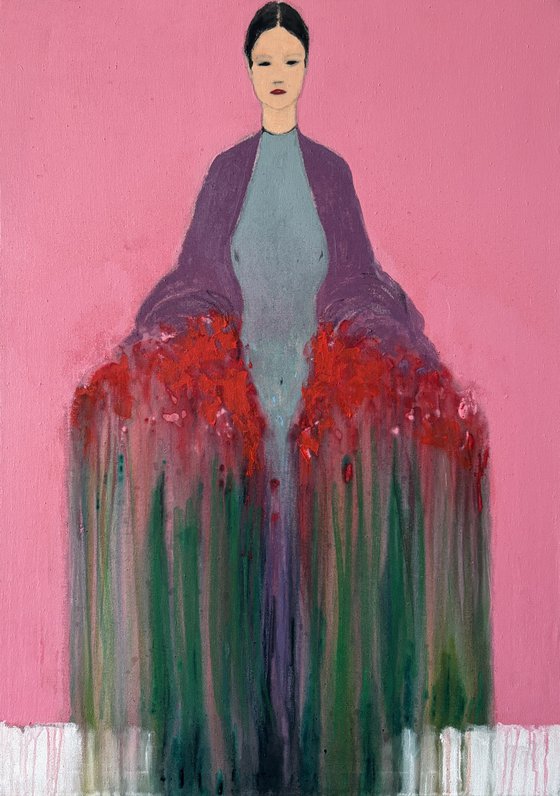 The Girl with Bouquet