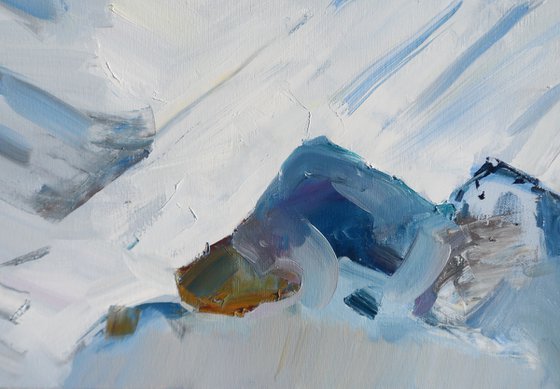 " Mountains in winter "