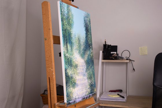 Misty Forest Trees 2