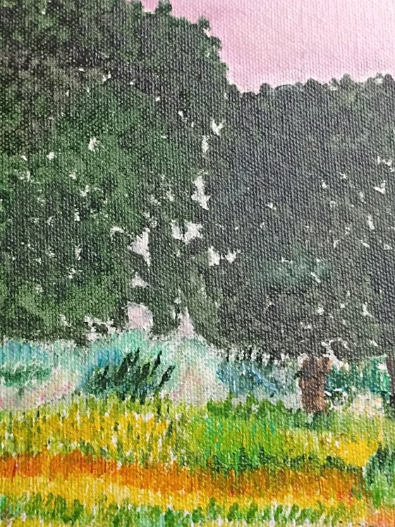 Colored countryside